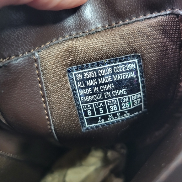 Sketchers vintage Y2K chunky platform brown heeled boot 8 - Picture 8 of 9